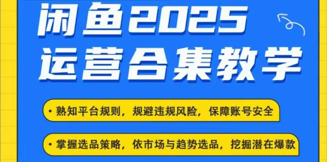 2025闲鱼电商运营全集,2025最新咸鱼玩法-慧阅轩