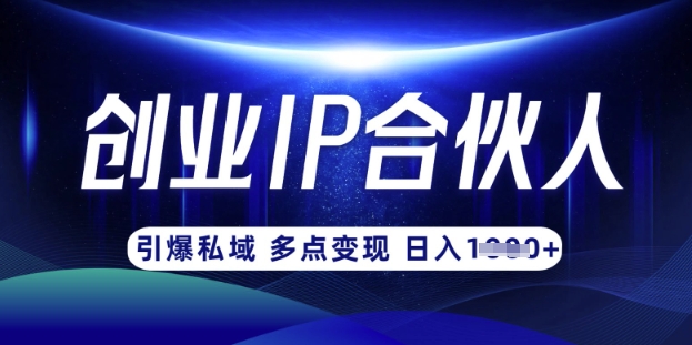 云帆·创业ip合伙人打造3.0,从0到1教你做网创,实现月入过W-慧阅轩