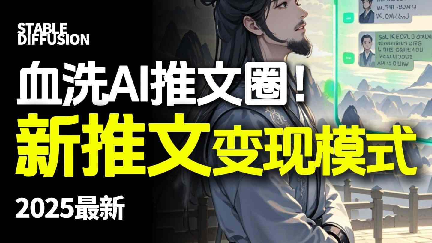 最新AI动态电影漫画小说推文,全流程实操教学,小白也能月入1W+-慧阅轩