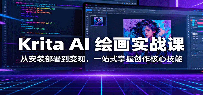 Krita AI 绘画实战课:从安装部署到变现,一站式掌握创作核心技能-慧阅轩