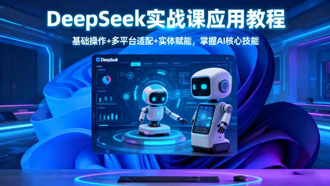 DeepSeek实战课应用教程、基础操作+多平台适配+实体赋能,掌握AI核心技能-慧阅轩