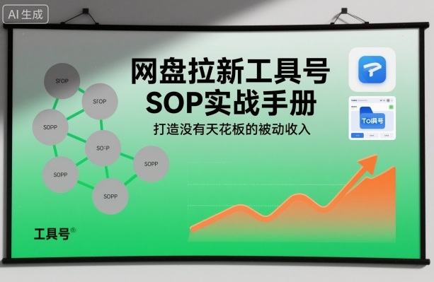 网盘拉新工具号SOP实战手册,打造没有天花板的被动收入-慧阅轩