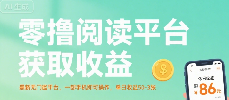 零撸阅读平台获取收益,最新无门槛平台,一部手机即可操作,单日收益50-3张【揭秘】-慧阅轩