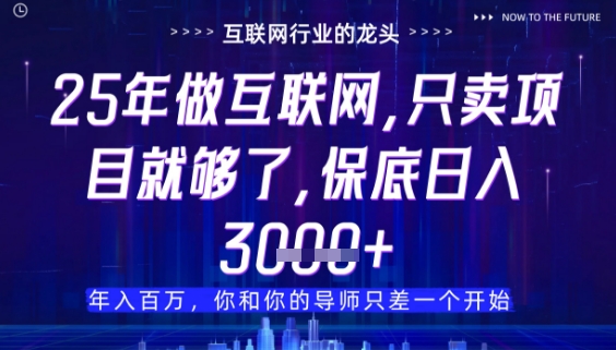什么!25年你还在找项目做?风口早就变了,卖项目才是稳挣不赔【揭秘】-慧阅轩