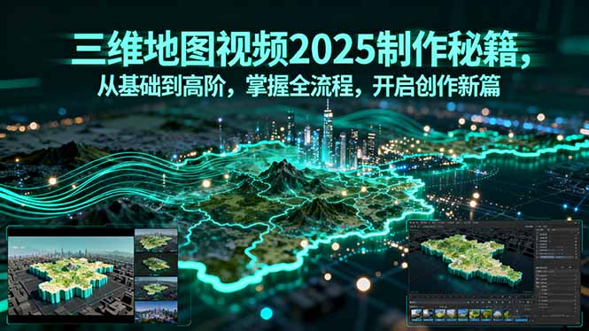 三维地图视频2025制作秘籍，从基础到高阶，掌握全流程，开启创作新篇-慧阅轩