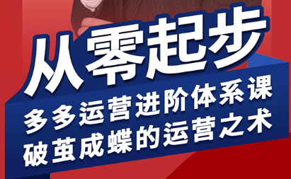 海神·拼多多运营进阶系统课(更新8月)-慧阅轩