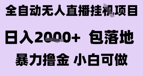 最新全自动抖音无人直播挂G项目,日入2k+ 包落地暴力撸金,小白可做【揭秘】-慧阅轩