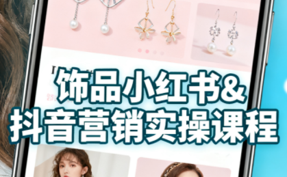 抖音+小红书饰品卖货:货源、开店、内容全教会-慧阅轩