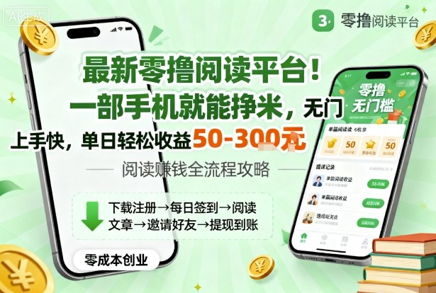 最新零撸阅读平台!一部手机就能挣米,无门槛上手快,单日轻松收益50-3张【揭秘】-慧阅轩