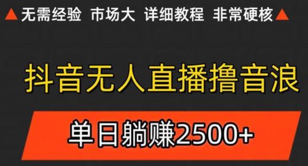 抖音无人直播6.0 简单无脑可矩阵 每天两小时轻松躺赚500+-慧阅轩