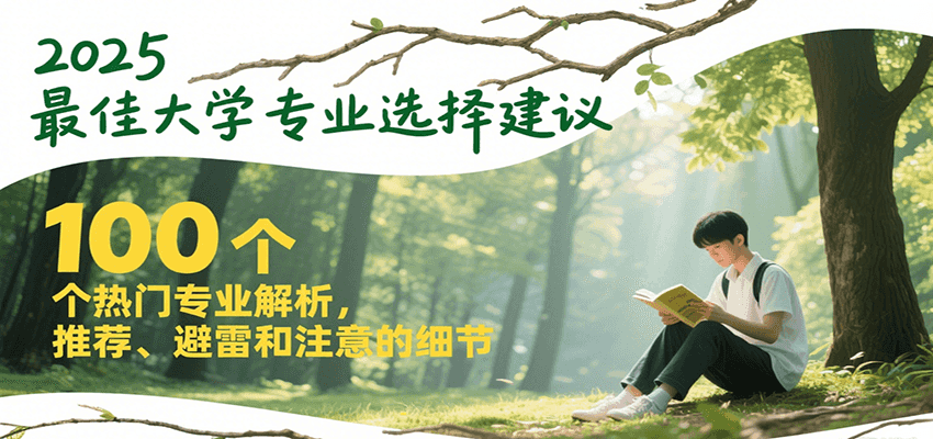 2025最佳大学专业选择建议,100个热门专业解析,推荐、避雷和注意的细节-慧阅轩