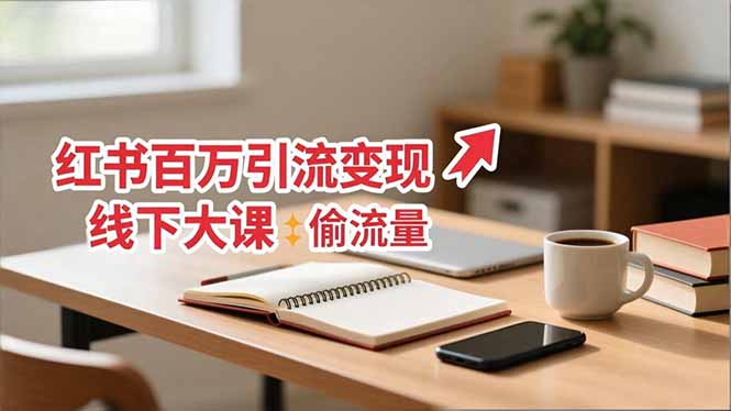 小红书百万引流变现-11月线下大课:分享从0到百万引流路径,手把手教偷流量、拿结果-慧阅轩