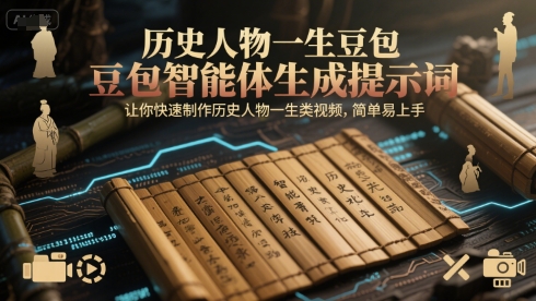 历史人物一生豆包智能体生成提示词,让你快速制作历史人物一生类视频,简单易上手-慧阅轩