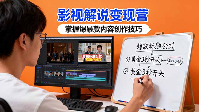 影视解说变现营:通过30+实战案例爆款内容创作技巧,掌握影视解说盈利密码-慧阅轩