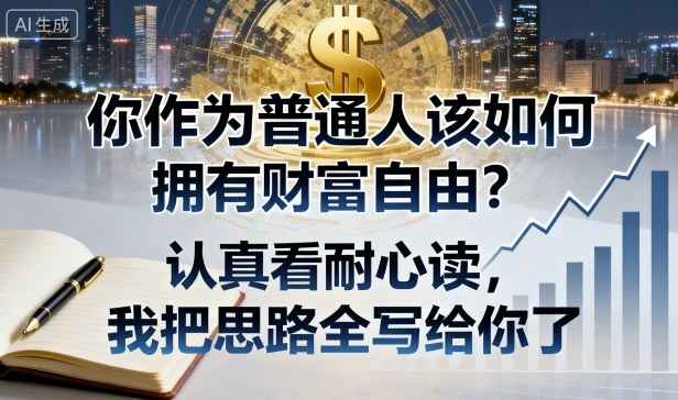 付费文章:你作为普通人该如何拥有财富自由?认真看耐心读,我把思路全写给你了-慧阅轩