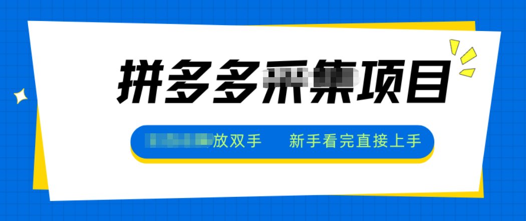 拼多多电商采集,一小时50+,操作简单,零投资-慧阅轩