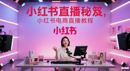 小红书直播秘笈,小红书电商直播教程-慧阅轩