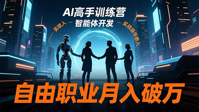 AI高手训练营3.0,ChatGPT,Midjourney,智能体开发,自由职业月入破万-慧阅轩