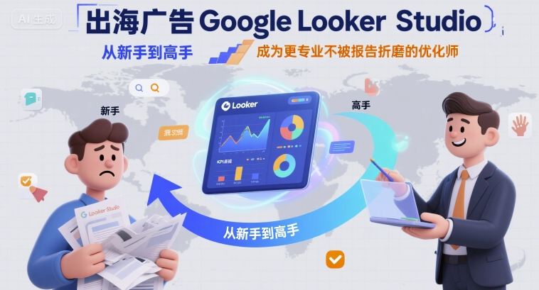 出海广告Google Looker Studio从新手到高手,成为更专业不被报告折磨的优化师-慧阅轩