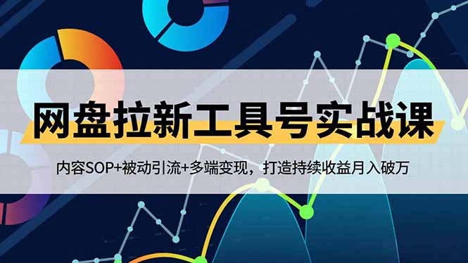 网盘拉新工具号实战课,内容SOP+被动引流+多端变现,打造持续收益月入破万-慧阅轩