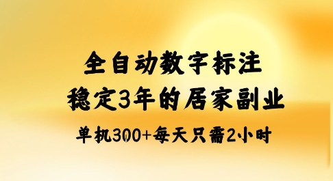 全自动数字标注，稳定3年的蓝海项目，居家也能矩阵开干的副业，单机日入3张+【揭秘】-慧阅轩