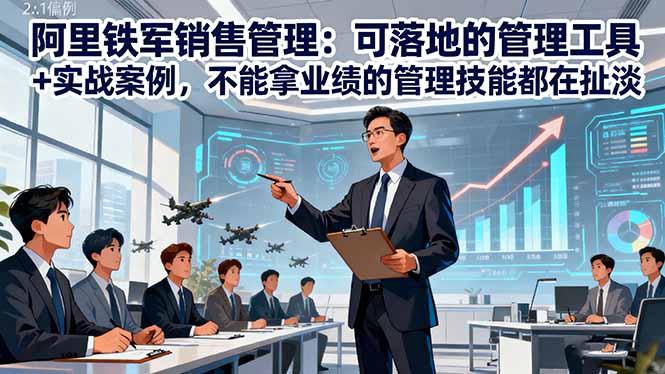 阿里铁军销售管理:可落地的管理工具+实战案例,不能拿业绩的管理都在扯淡-慧阅轩