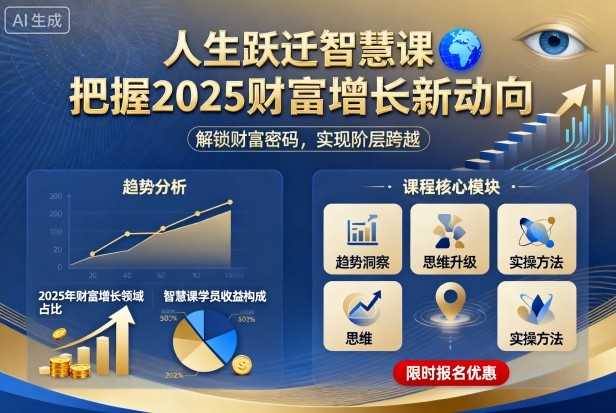 人生跃迁智慧课,把据2025财富增长新动向-慧阅轩