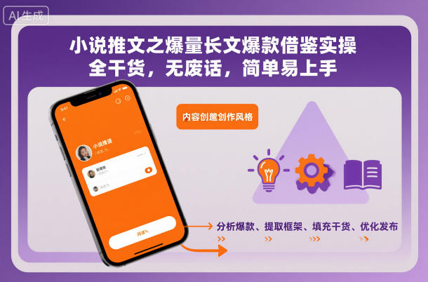 小说推文之爆量长文爆款借鉴实操,全干货,无废话,简单易上手-慧阅轩