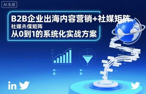 B2B企业出海内容营销+社媒矩阵,从0到1的系统化实战方案-慧阅轩