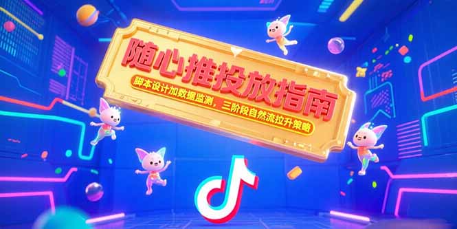 随心推投放指南,脚本设计加数据监测,三阶段自然流拉升策略-慧阅轩