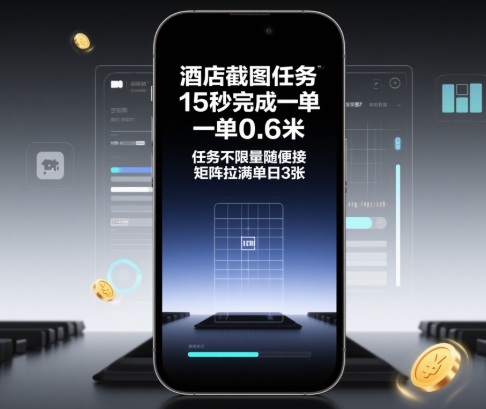 酒店截图任务,15秒完成一单,一单0.6米,任务不限量随便接,矩阵拉满单日3张【揭秘】-慧阅轩