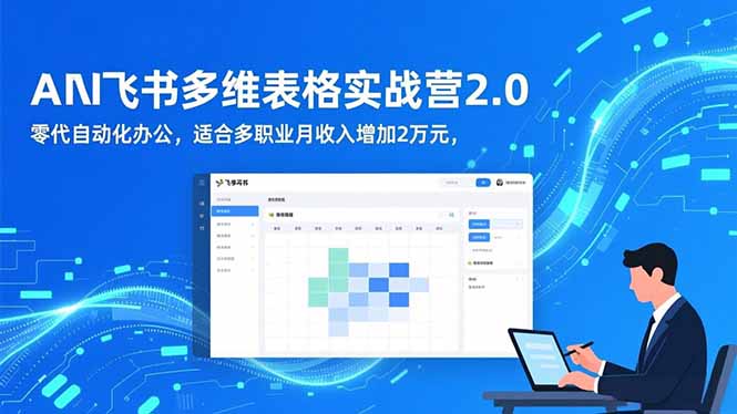 AI+飞书多维表格实战营2.0：零代码自动化办公，适合多职业月收入增加2万元-慧阅轩