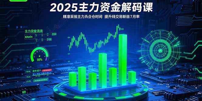 2025主力资金解码课:精准捕捉主力建仓时机,提升短线交易胜率(更新7月-慧阅轩