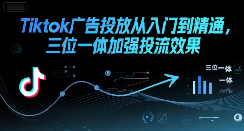 Tiktok广告投放从入门到精通,三位一体加强投流效果-慧阅轩