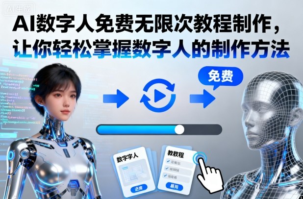 AI数字人免费无限次教程制作,让你轻松掌握数字人的制作方法-慧阅轩