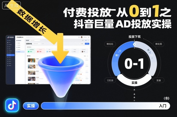 付费投放从0到1之抖音巨量AD投放实操-慧阅轩