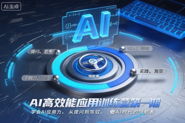 AI高效能应用训练营第一期,学会AI应用力,从提问到驾驭,做AI时代的领航者-慧阅轩