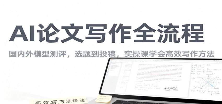 AI论文写作全流程，国内外模型测评，选题到投稿，实操课学高效写作方法-慧阅轩