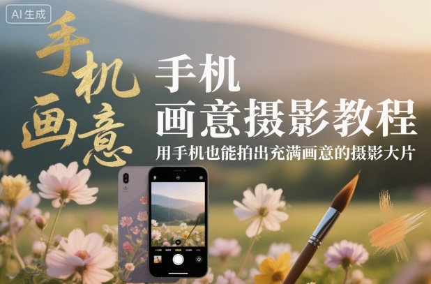 手机画意摄影教程,用手机也能拍出充满画意的摄影大片-慧阅轩