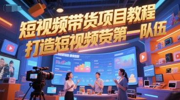 短视频带货项目教程，打造短视频带货第一队伍-慧阅轩