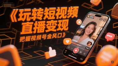 玩转短视频直播变现,把握视频号金风口-慧阅轩