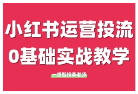 小红书运营投流,小红书广告投放从0到1的实战课,学完即可开始投放(更新)-慧阅轩