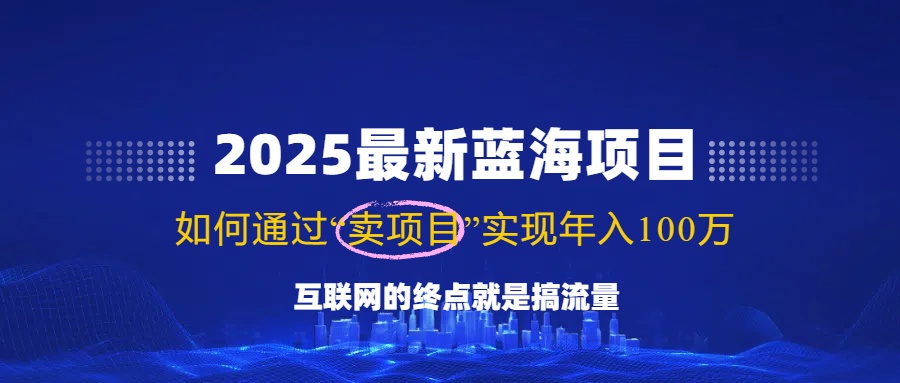 2025最新蓝海项目,零门槛轻松复制,月入10万+,新手也能操作!-慧阅轩