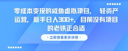 零成本变现的咸鱼虚拟项目, 轻资产运营,新手日入3张+,目前没有项目的老铁正合适-慧阅轩
