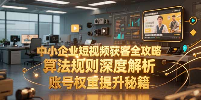 中小企业短视频获客全攻略，算法规则深度解析，账号权重提升秘籍-慧阅轩