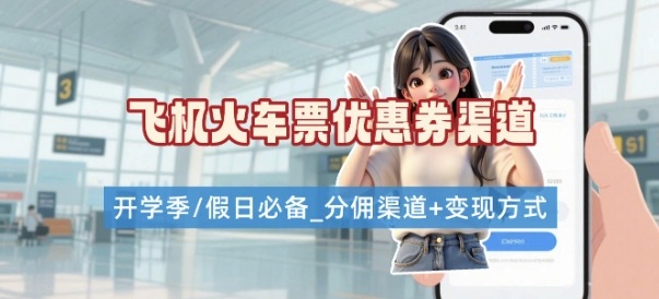 学生党必看!机票火车票优惠券申请渠道 + 项目打法,开学季节日速存-慧阅轩