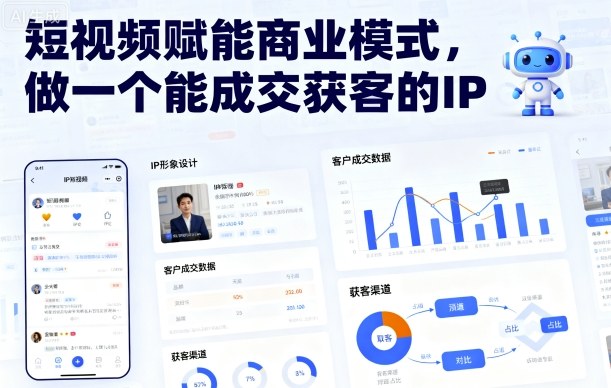 短视频赋能商业模式，做一个能成交获客的IP-慧阅轩
