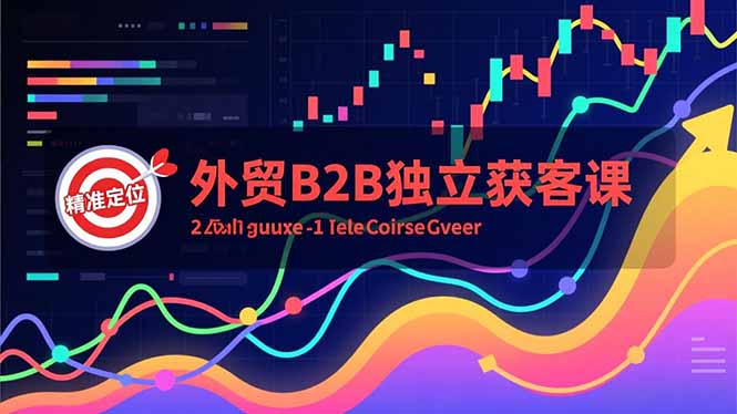 外贸B2B独立获客课，Facebook主页搭建、消息互动广告、精准定位，打造高询盘系统-慧阅轩