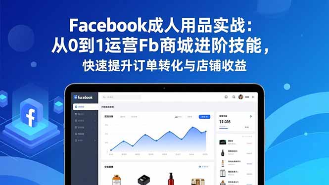 Facebook成人用品实战：从0到1运营Fb商城进阶技能，快速提升订单转化与店铺收益-慧阅轩