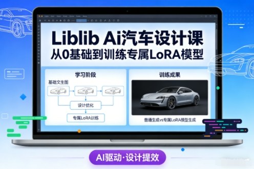 Liblib Ai汽车设计课，从0基础文生图，到教你训练专属设计和风格LoRA模型-慧阅轩